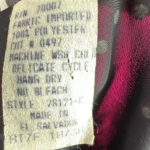 Vintage Silver Glitter Fireworks Black Sheer Short Sleeve Party Top Glances - Picture 17 of 17